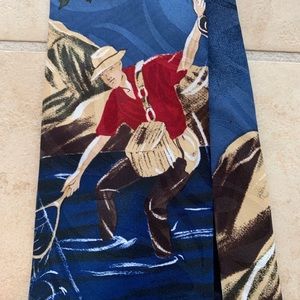 American Sports Necktie. Fly fisherman